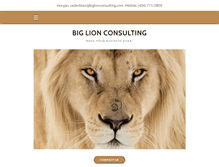 Tablet Screenshot of biglionconsulting.com